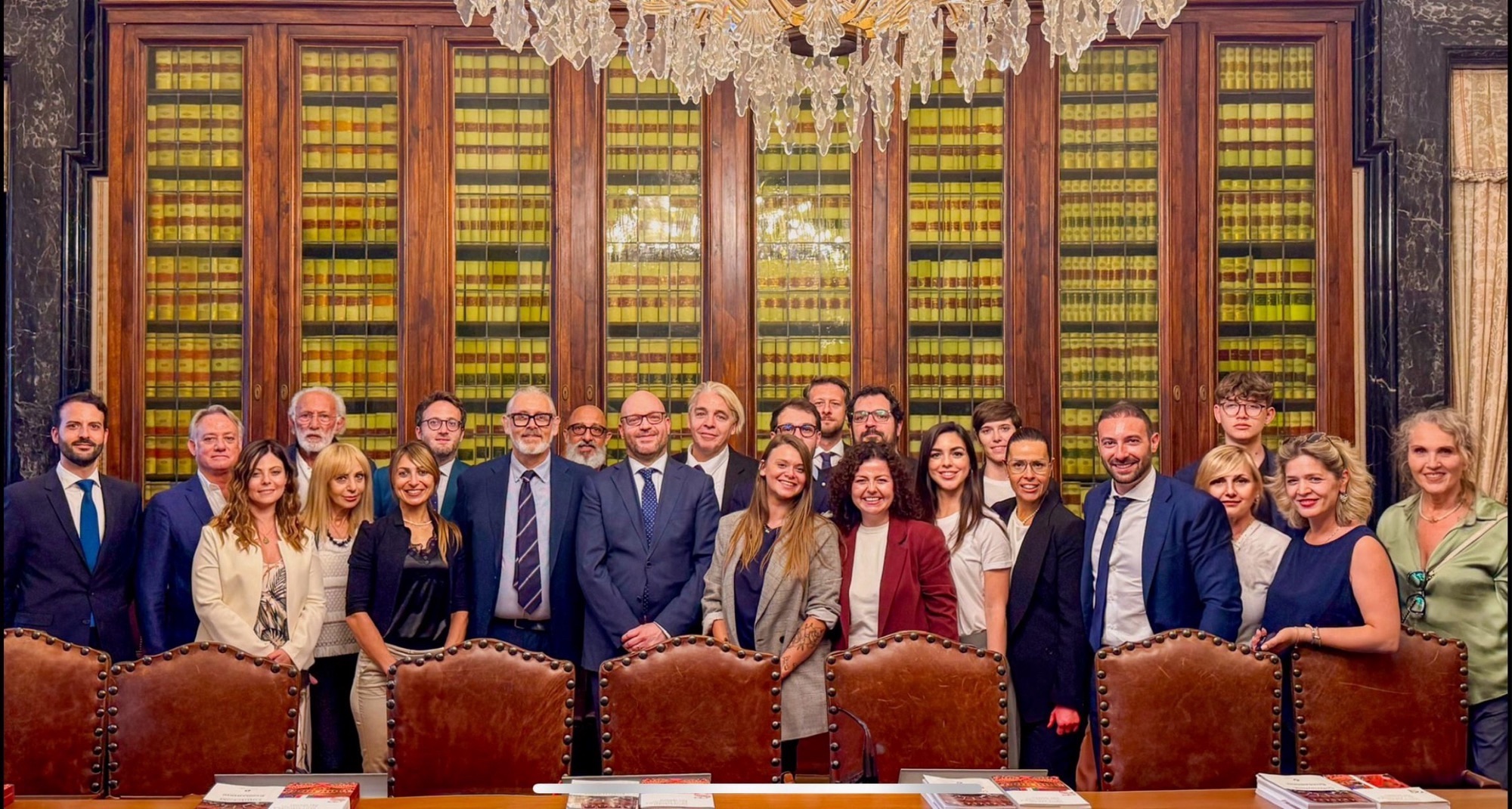 Roma, 10 giugno 2025. Biblioteca del Presidente della Camera dei Deputati con l'On. Lorenzo Fontana